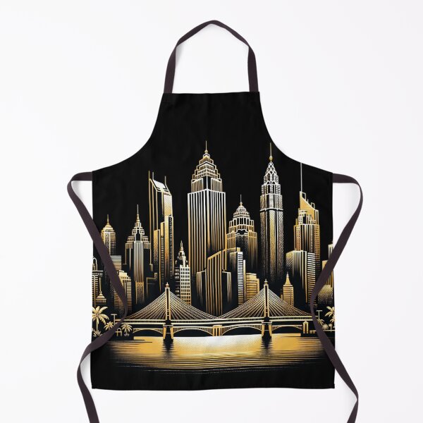 Item preview, Golden Cityscape Elegance designed and sold by TriarArt.