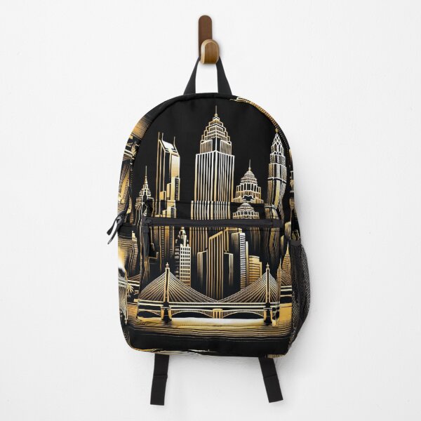 Item preview, Golden Cityscape Elegance designed and sold by TriarArt.