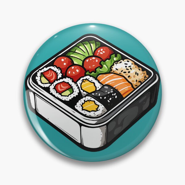 Item preview, Japanese Bento Box Meal Hand Drawn Food Illustration designed and sold by meganohm.