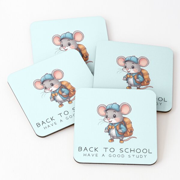 Item preview, Back to school cute mouse reading a book designed and sold by Culmika.