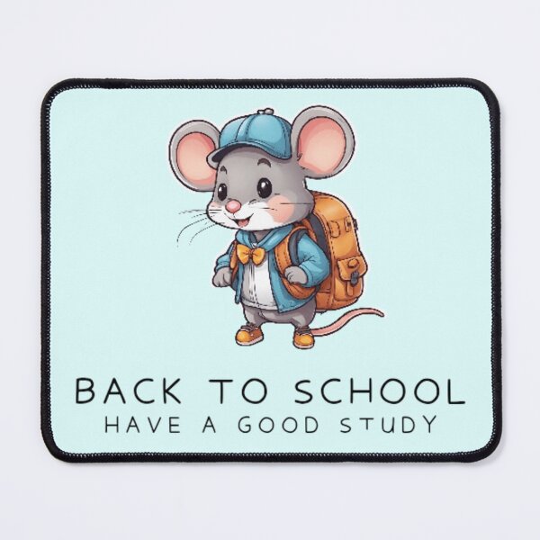 Item preview, Back to school cute mouse reading a book designed and sold by Culmika.