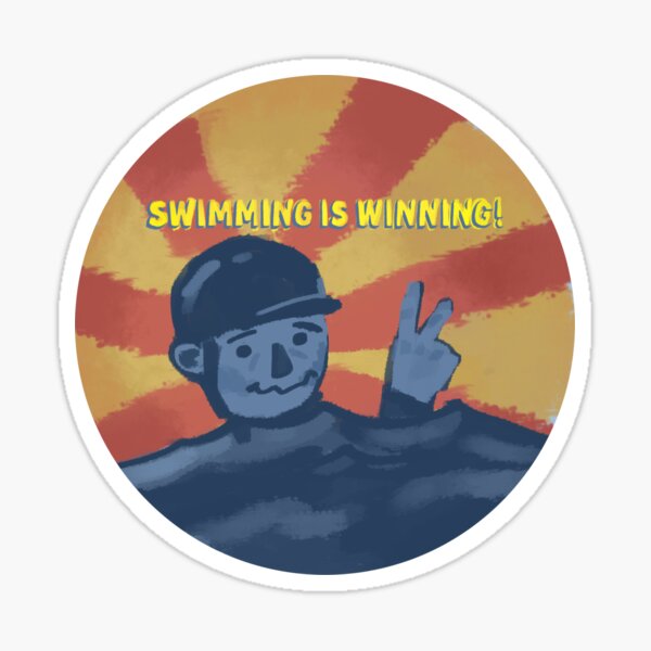 Swimming is Winning Sticker