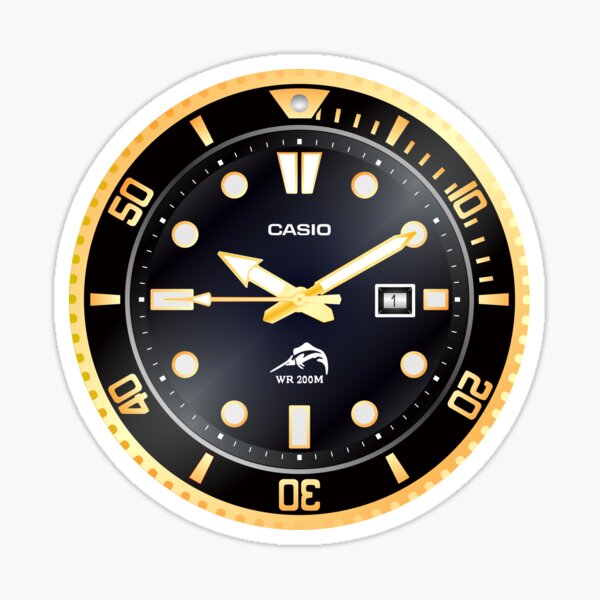 Item preview,  Casio Duro Gold Vector designed and sold by RadDadArt.