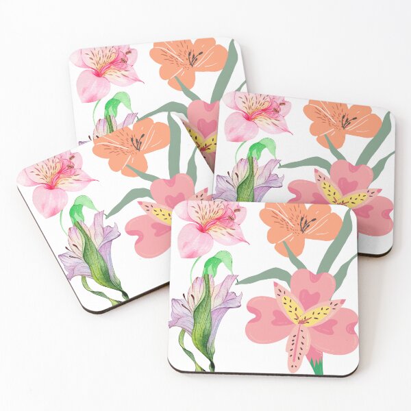 Item preview, Puple red pink Alstroemeria flower designed and sold by Hinny8.