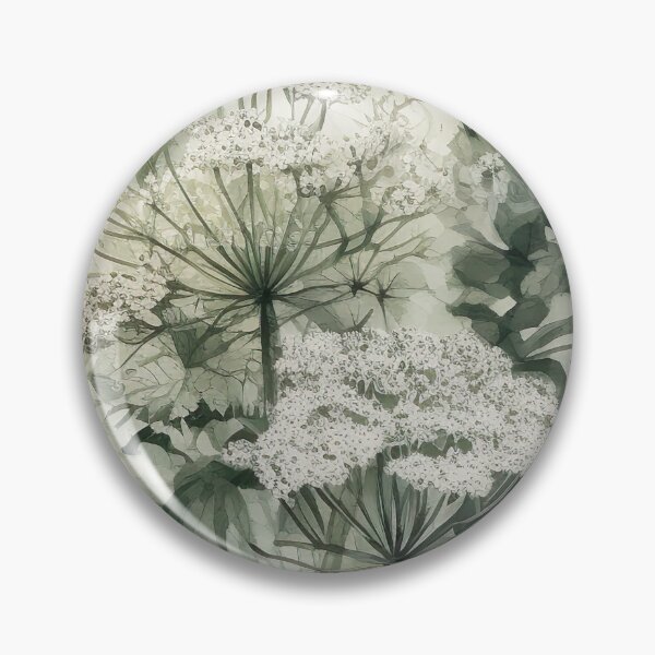 Item preview, hogweed watercolor designed and sold by elegantpaterns.