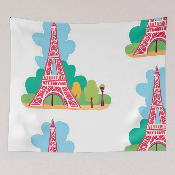 Item preview, Cute Pink Eiffel Tower, Paris  designed and sold by PurpleWay.