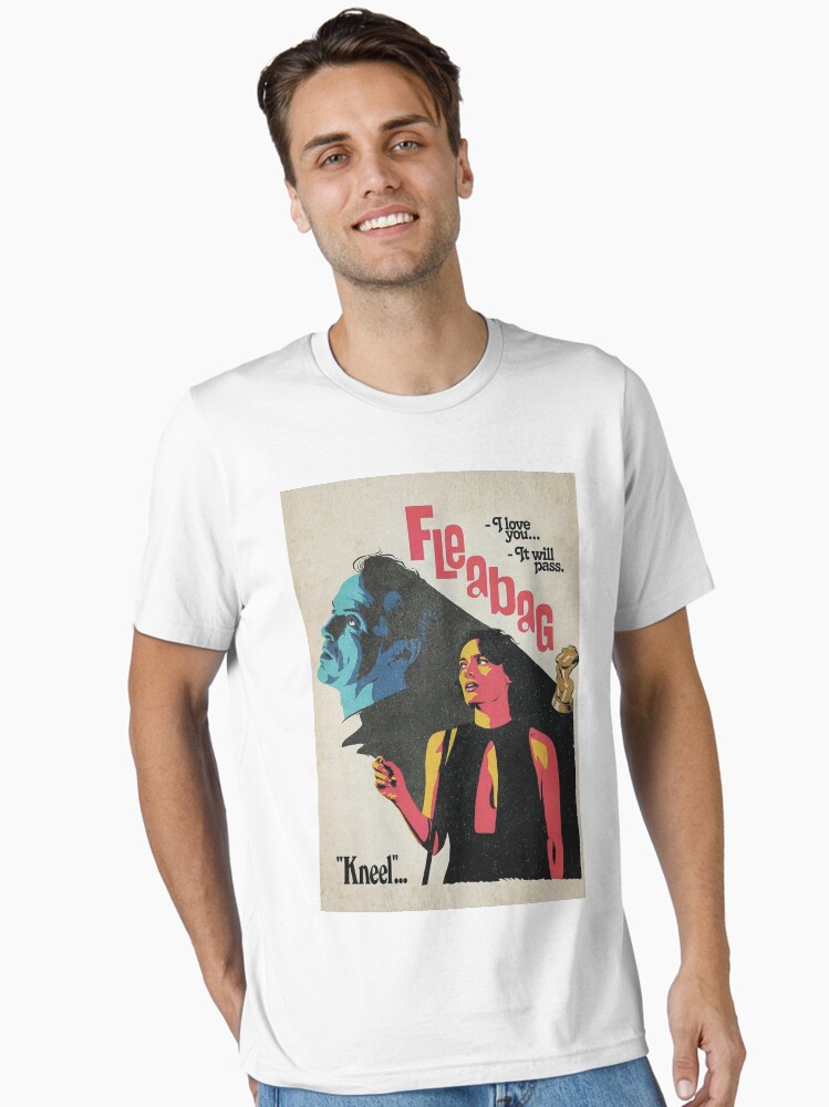Thumbnail 1 of 7, Essential T-Shirt, The Kneel Fleabag Movies Poster designed and sold by rezihomsuha.