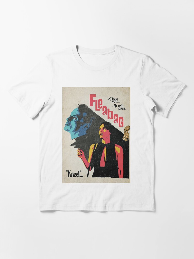 Thumbnail 3 of 7, Essential T-Shirt, The Kneel Fleabag Movies Poster designed and sold by rezihomsuha.