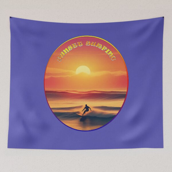 Item preview, Sunset Surfing, Catch those Red Waves. Surfs Up Series.  designed and sold by leyfinder.