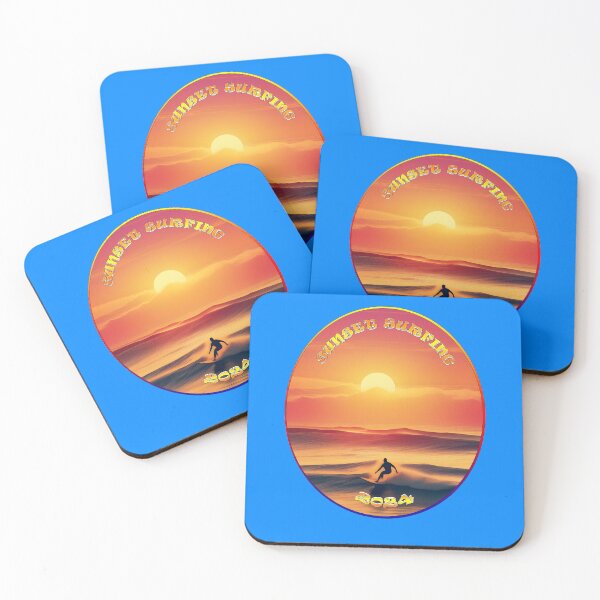 Item preview, Sunset Surfing 2024, Catch those Red Waves. Surfs Up Series.  designed and sold by leyfinder.