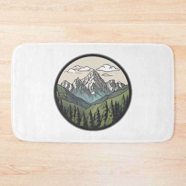Item preview, Cartooned Mountainscape  designed and sold by CharmStudio.