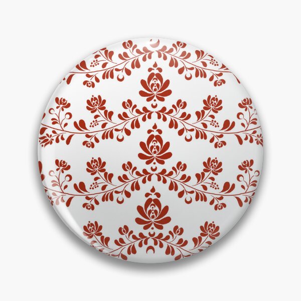 Item preview,  Embroidery red flowers pattern designed and sold by SumireSato4.