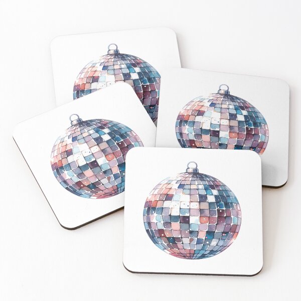 Item preview, Pastel Mosaic Disco Ball - Watercolor Reflections designed and sold by psychcyberpunk.