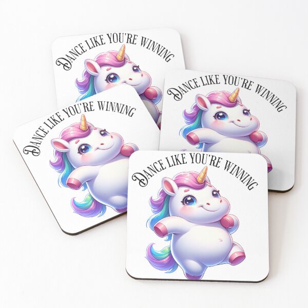 Item preview, Cute chubby Unicorn - Dance Like You're Winning designed and sold by Gadgetaliciouss.