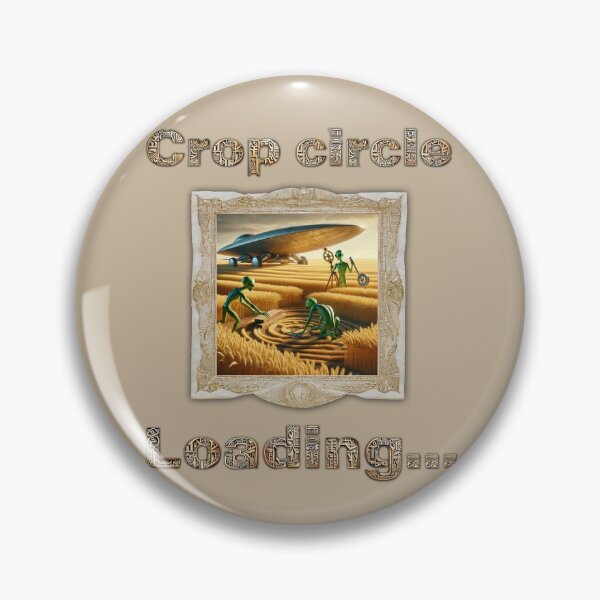 Item preview, Aliens creating crop circles designed and sold by UFOFashionista.