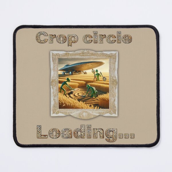 Item preview, Aliens creating crop circles designed and sold by UFOFashionista.