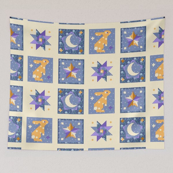 Item preview, Moon Rabbit False Quilt designed and sold by SominBun.