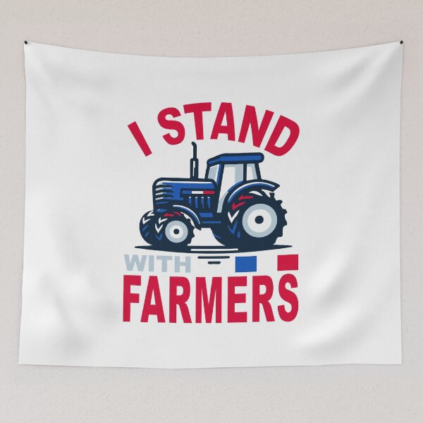 Item preview, I Stand with Farmers - French farmer protest t-shirt designed and sold by TaraGbear.