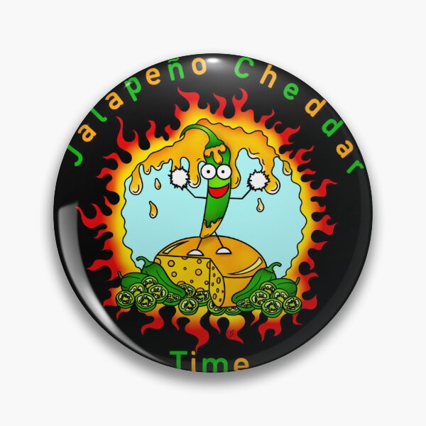 Item preview, Jalapeno Cheddar Time, dancing jalapeno, abstract, cheese designed and sold by MayGreenAbgrall.