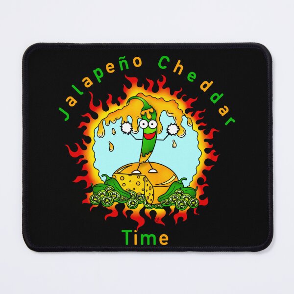 Item preview, Jalapeno Cheddar Time, dancing jalapeno, abstract, cheese designed and sold by MayGreenAbgrall.