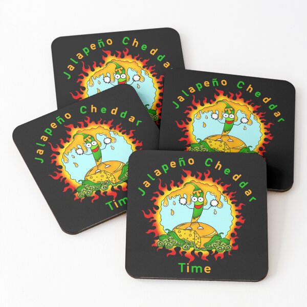 Item preview, Jalapeno Cheddar Time, dancing jalapeno, abstract, cheese designed and sold by MayGreenAbgrall.