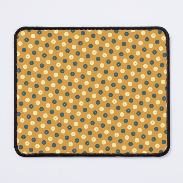 Item preview, Mustard Blue & Yellow Circles Bubbles Seamless Continuous Pattern  designed and sold by Alchemy-A-La-G.