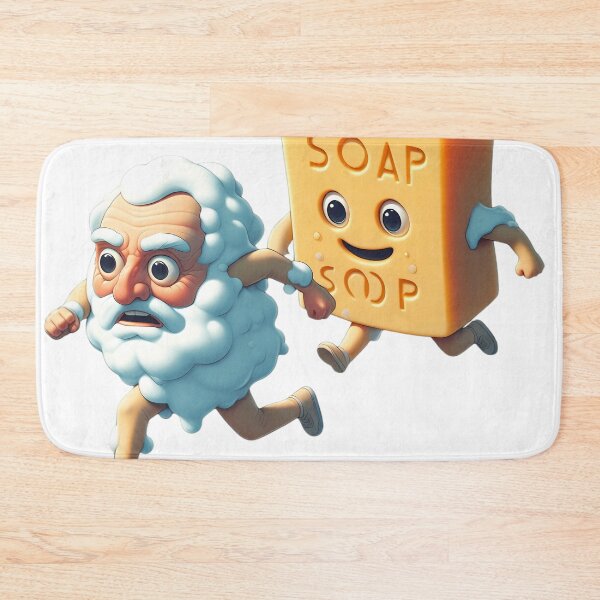 Item preview, Playful Soap Pursuit - Whimsical Art Print designed and sold by iwcus.