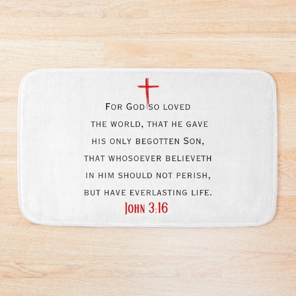 Item preview, John 3:16, Bible Verse designed and sold by Philip-p22.