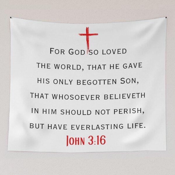 Item preview, John 3:16, Bible Verse designed and sold by Philip-p22.