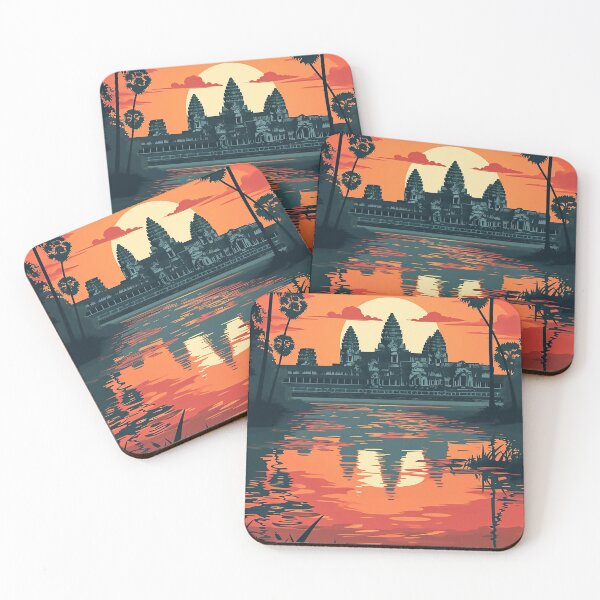 Item preview, Cambodian Heritage Angkor Wat Sunset Poster designed and sold by LoinneSio.