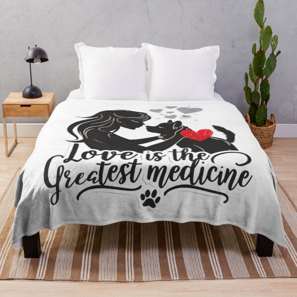 Item preview, Dog Love is The Greatest Medicine 1 Woman designed and sold by Psycho-Crazy.
