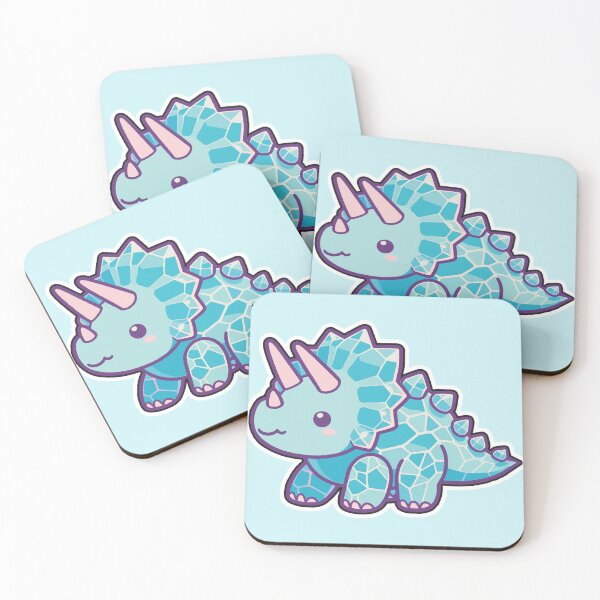 Item preview, Glittering Crystal Triceratops Delight designed and sold by DokiDoki-Design.