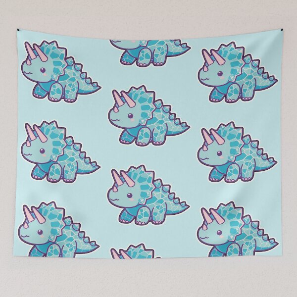 Item preview, Glittering Crystal Triceratops Delight designed and sold by DokiDoki-Design.