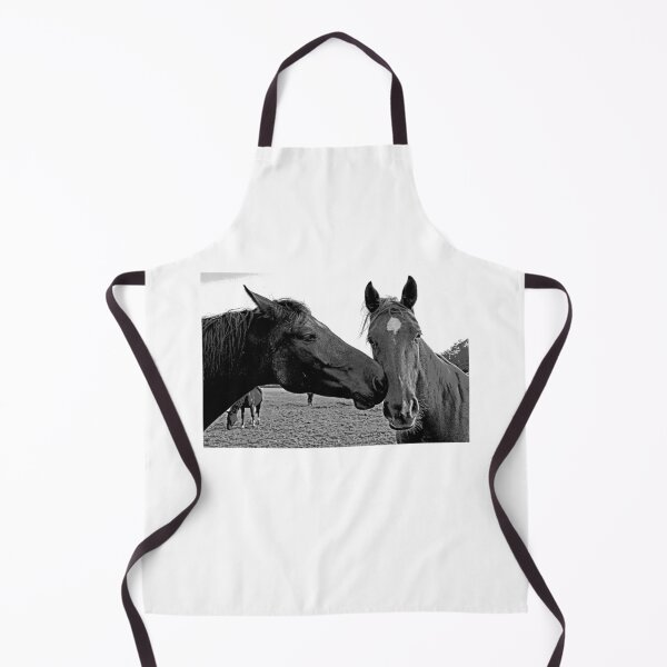 Item preview, Black and White Horse Couple designed and sold by KingdomWildlife.