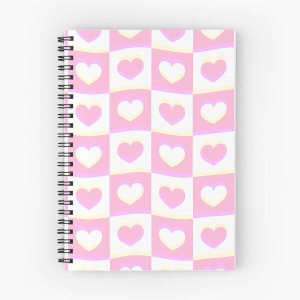 Item preview, pink y2k swirly checkered heart pattern  designed and sold by Kayochine.