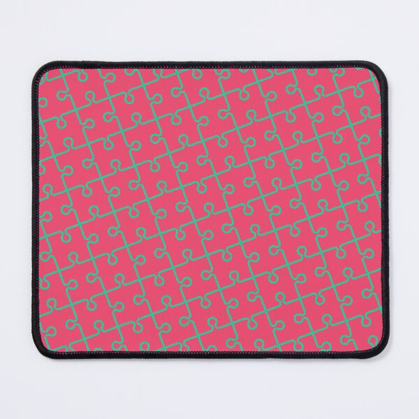 Item preview, Pink & Green Jigsaw Puzzle Replicating Continuous Duplicating Pattern  designed and sold by Alchemy-A-La-G.