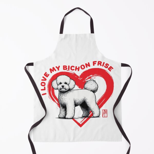 Item preview, I Love My Bichon Frise - I Love my dog - Temperamental dog designed and sold by ArtProjectShop.