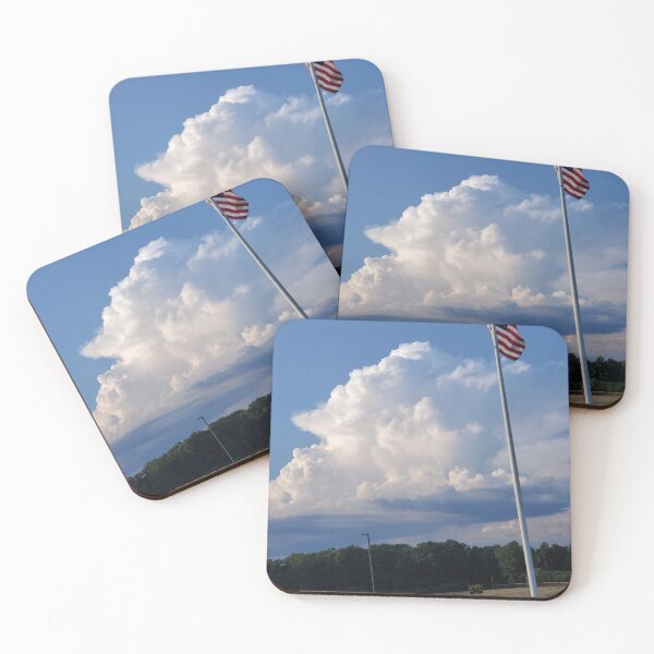 Item preview, American flag blowing in the wind! designed and sold by Beautyoftheout.
