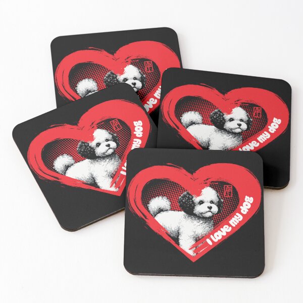 Item preview, I Love My Bichon Frise - Temperamental dog - I Love my dog designed and sold by ArtProjectShop.