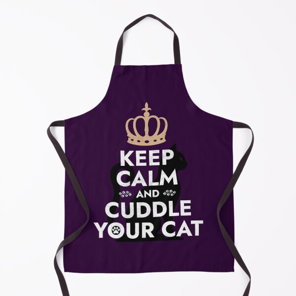 Item preview, Royal Feline Comfort - Keep Calm and Cuddle Your Cat designed and sold by Sir Meow Meow.
