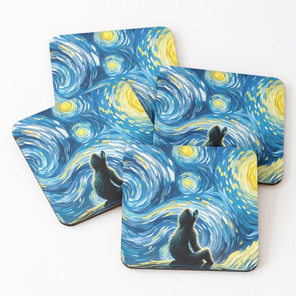 Item preview, Sloth Star Gazing on a Dark Night designed and sold by JesterKrewArt.