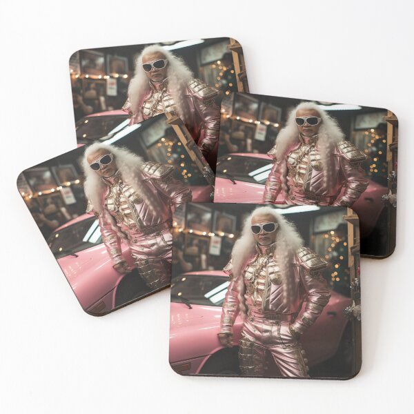 Item preview, Old Bosozoku man in front of his pink car designed and sold by ivanmejia.