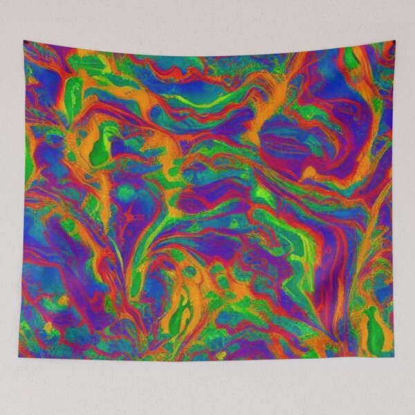 Item preview, Abstract Psychedelic Colors Pattern designed and sold by calibrit.