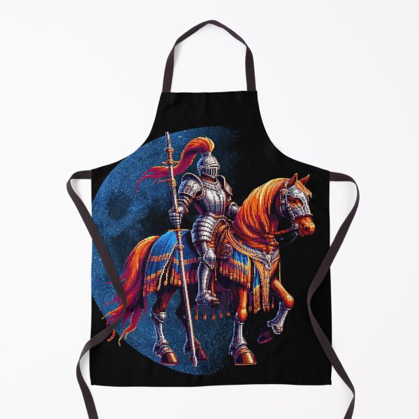 Item preview, Pixelated Knight on Horseback - Blue Moon designed and sold by HausKatz.