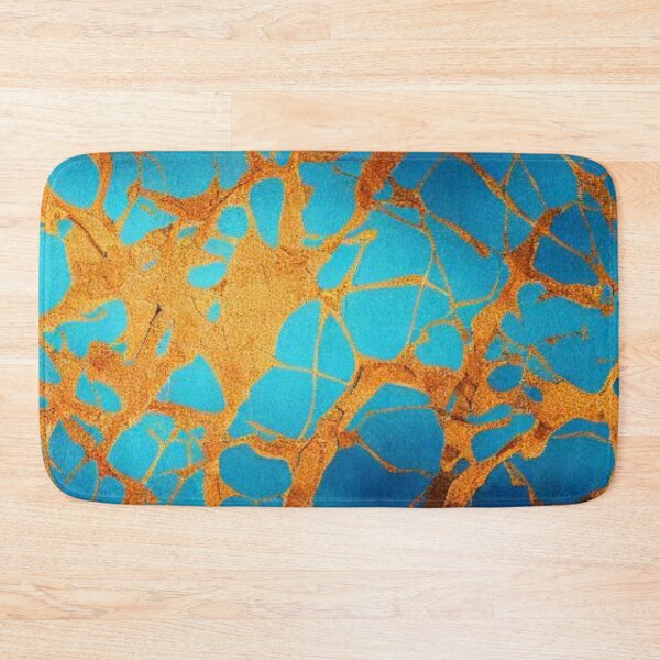Item preview, Abstract Gold and Blue Marble Pattern designed and sold by calibrit.