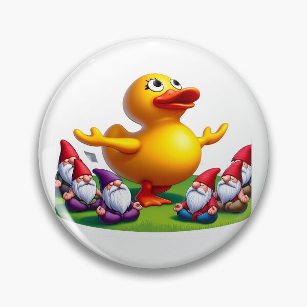 Item preview, Gnomebody Expected a Ducky-led Yoga Revolution! designed and sold by AI-Only Creations.