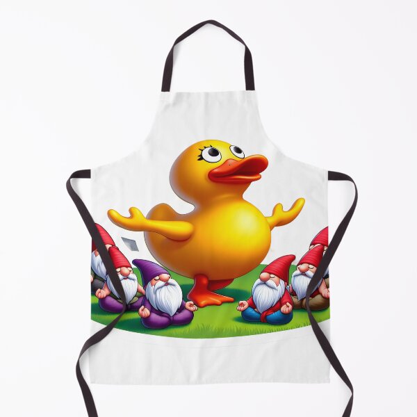 Item preview, Gnomebody Expected a Ducky-led Yoga Revolution! designed and sold by AI-Only Creations.