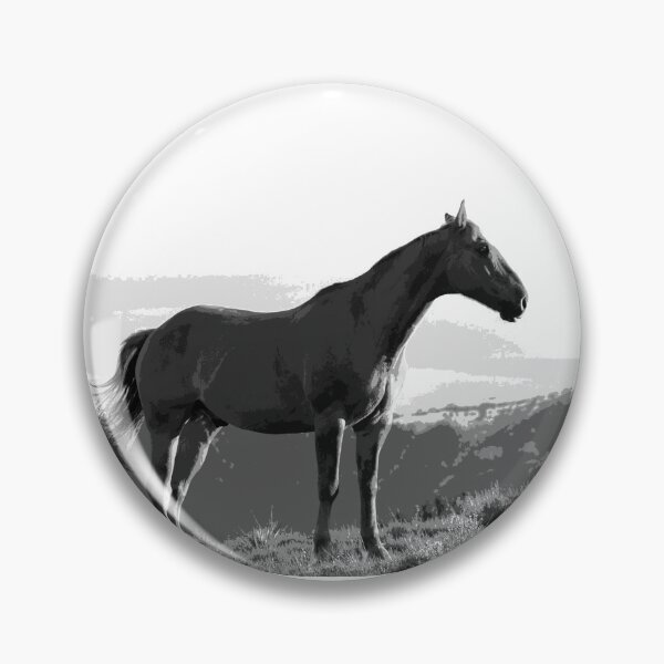 Item preview, Black and White Horse designed and sold by KingdomWildlife.