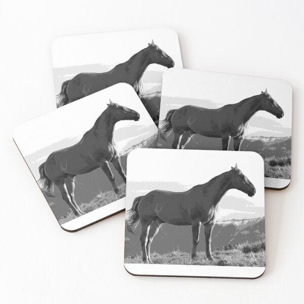 Item preview, Black and White Horse designed and sold by KingdomWildlife.