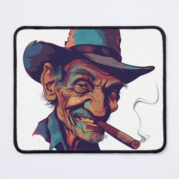 Item preview, Old timer Cowboy smoking designed and sold by TheWitsFoe.
